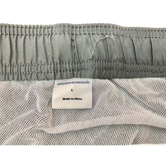 Amazon Essentials Men's 7" Quick-Dry Charcoal Drawstring Swim Trunk Sz L & XL - Picture 7 of 11
